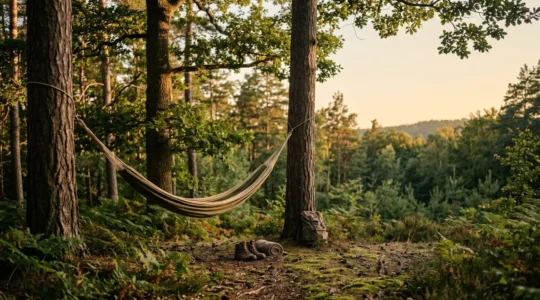 Person experiencing freedom in nature through naturism philosophy