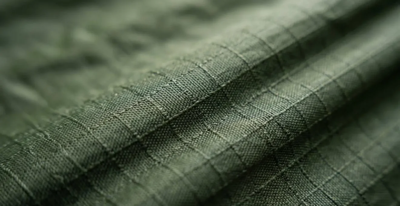 Close-up view of hammock fabric showing tension distribution when body lies diagonally