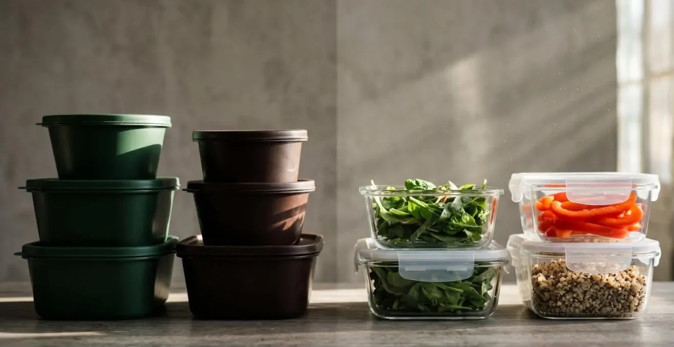 Opaque storage containers protecting dehydrated meals from light exposure